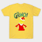 Men and Women Grinch Shirt Christmas Loose plus Size T-shirt