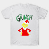 Men and Women Grinch Shirt Christmas Loose plus Size T-shirt