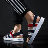 Men Sandals Indoor and Outdoor Beach Sandals Sport Flip Flops Comfort Casual Sandal Spring/Summer Men's Casual Beach Shoes Trendy Unique
