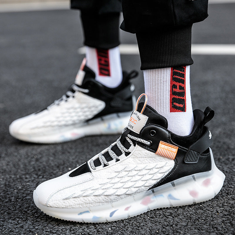 Men Sneakers Men Walking Shoes For Jogging Breathable Lightweight Shoes Flying Woven Shoes Breathable Running Shoes
