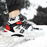 Men Sneakers Men Walking Shoes For Jogging Breathable Lightweight Shoes High-Top Men's Shoes Youth Sports Shoes Winter Casual Shoes