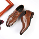 Men's Dress Shoes Classic Leather Oxfords Casual Cushioned Loafer Business Men's Shoes Formal Dress Gentleman Leather Shoes