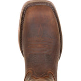 Justin Yellowstone Boots Fall Winter Men Ankle Boots Embroidered Low Heel Square Toe Slip-On Ankle Boots