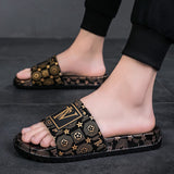 Men's Flip Flops Men Slides Comfort Slides Sandal Men's Fashion plus Size