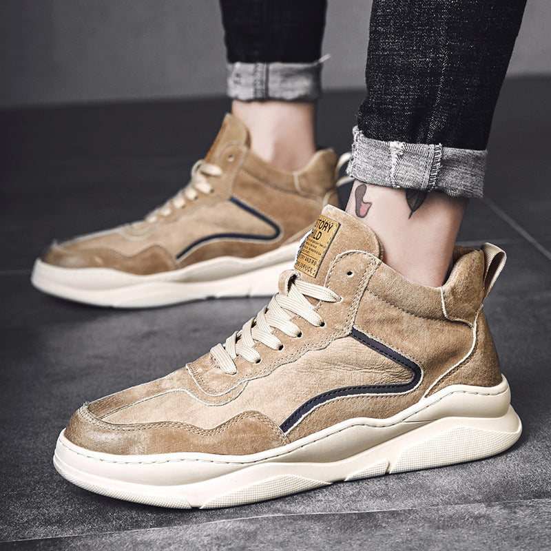 Men Sneakers Men Walking Shoes For Jogging Breathable Lightweight Shoes Men's High-Top Casual Shoes Sneakers