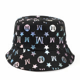 Bucket Hat Fishing Cap Cotton Print Fisherman Hat Female Print