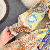 Betty Draper Valentine's Day Dress Autumn Vintage Printed Court Style Dress