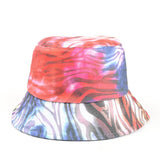 Bucket Hat Fishing Cap Cotton Print Fisherman Hat Men and Women Fashion Denim Blue Casual Sun Hat