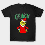 Men and Women Grinch Shirt Christmas Loose plus Size T-shirt