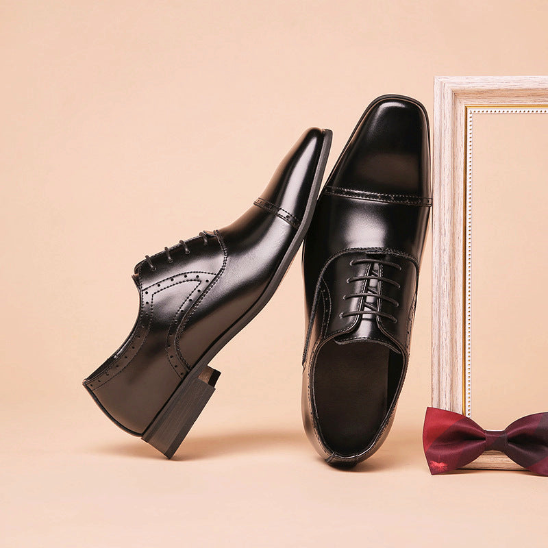 Men's Dress Shoes Classic Leather Oxfords Casual Cushioned Loafer Business Formal Men's Shoes Casual Shoes