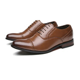 Men's Dress Shoes Classic Leather Oxfords Casual Cushioned Loafer Business Men's Shoes Formal Dress Gentleman Leather Shoes