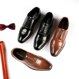 Men's Dress Shoes Classic Leather Oxfords Casual Cushioned Loafer Business Men's Shoes Formal Dress Gentleman Leather Shoes