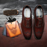 Men's Dress Shoes Classic Leather Oxfords Casual Cushioned Loafer Business Formal Wear Leather Shoes Men's Leather