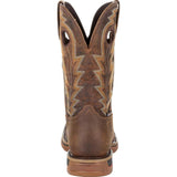 Justin Yellowstone Boots Fall Winter Men Ankle Boots Embroidered Low Heel Square Toe Slip-On Ankle Boots