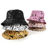 Bucket Hat Fishing Cap Cotton Print Fisherman Hat Bucket Hat Female Printing Sunshade Bucket Hat