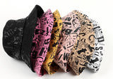 Bucket Hat Fishing Cap Cotton Print Fisherman Hat Bucket Hat Female Printing Sunshade Bucket Hat