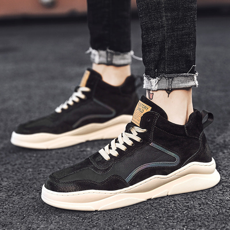 Men Sneakers Men Walking Shoes For Jogging Breathable Lightweight Shoes Men's High-Top Casual Shoes Sneakers