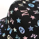 Bucket Hat Fishing Cap Cotton Print Fisherman Hat Female Print
