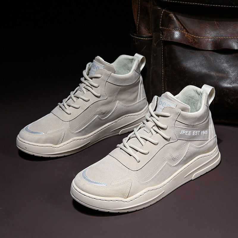 Men Sneakers Men Walking Shoes for Jogging Breathable Lightweight Shoes High Top Retro Sports Personal Leisure