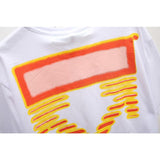 Off White T Shirt Ow Printed Large Size Short Sleeve Men'S Tshirt Large Size Men'S Clothing Owt