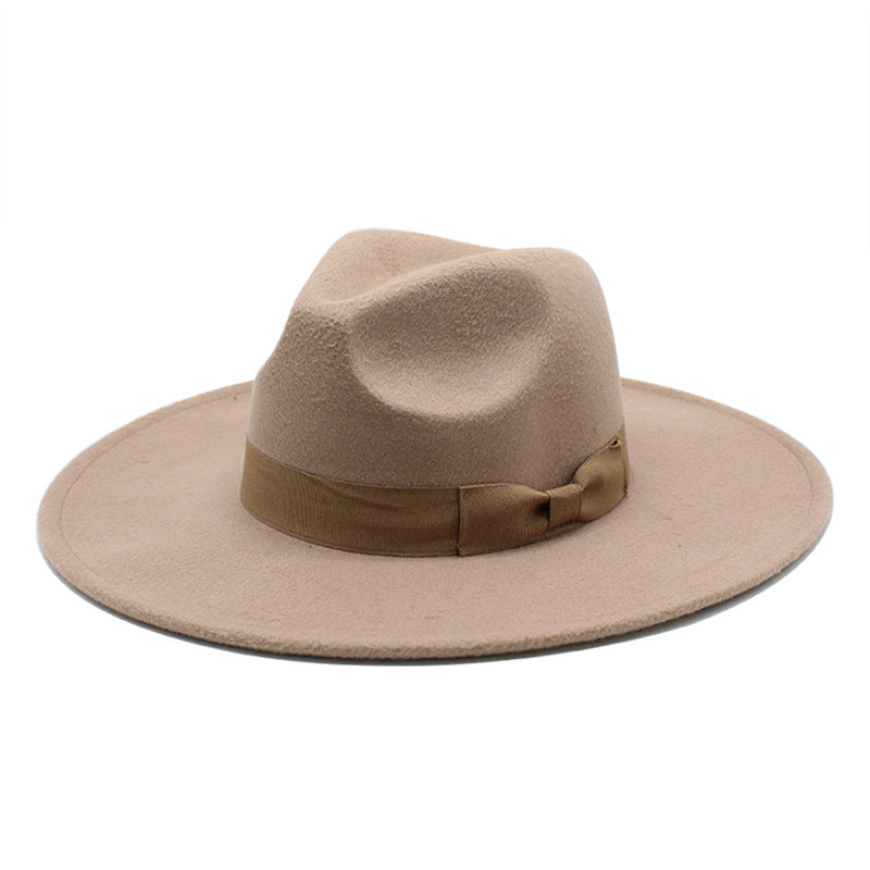 Beth Dutton Hat Autumn and Winter Woolen Large Brim Jazz Top Hat Men's and Women's Fashion Casual