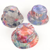 Bucket Hat Fishing Cap Cotton Print Fisherman Hat Men and Women Fashion Color Printing Casual Sun-Proof Bucket Hat