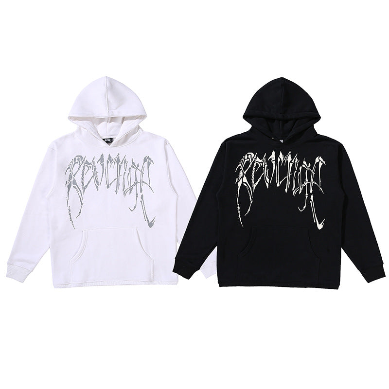 Kanye West Sunday Service Hoodie Skull Brushed Hoody Hoodie Couple