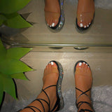 Women Platform Sandals Summer Cross Strap Sandals