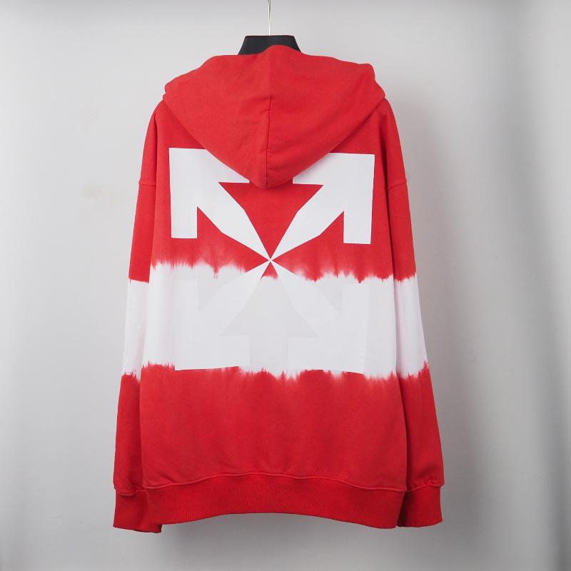 Off White Hoodie With Arrow Print Autumn And Winter Hoodie Men'S And Women'S Casual Street Sweater Owt