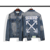 Off White Jacket Fall Men'S Clothing Denim Jacket Jack Plus Size Owt