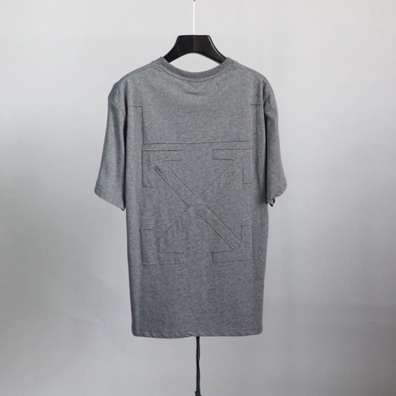 Off White T Shirt Black Arrow Short Sleeve Round Neck Pullover Loose Tshirt Men'S Top Owt