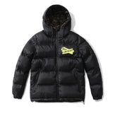 Off White Winter Coat Printed Men'S Winter Warm Thickened Cottonpadded Jacket Casual Able Owt