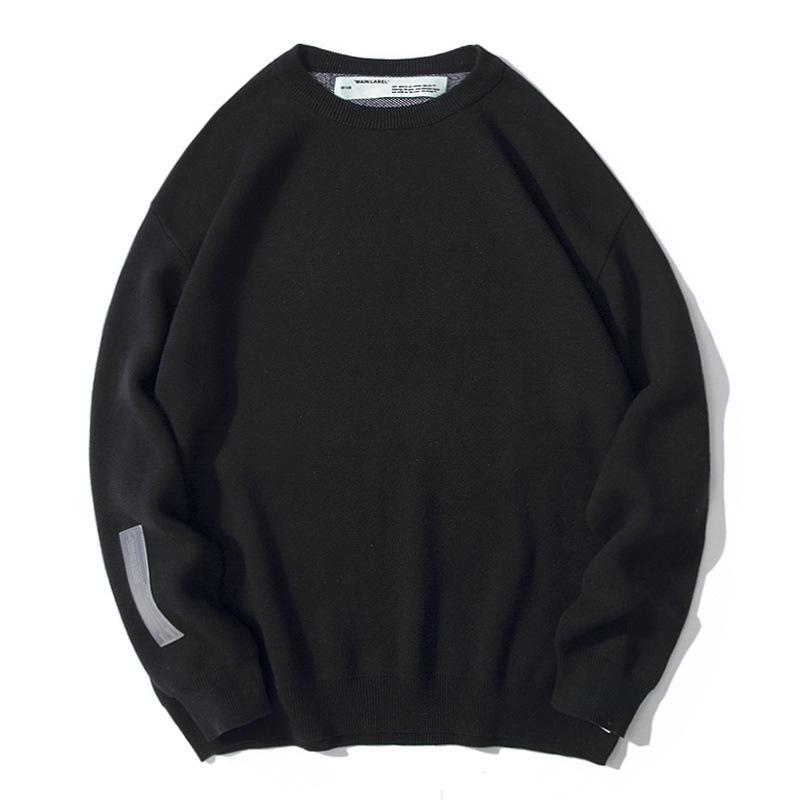 Off White Sweatshirt Ow Monet Oil Painting Arrow Knitted Sweater Arrow Wool Sweater Men'S Clothing Owt