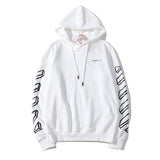Off White Hoodie With Arrow Print Printed Ow Coat Hooded Sweater Owt