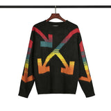 Off White Sweater Fall/Winter Men'S And Women'S Sweaters Warm Casual Jacket Owt