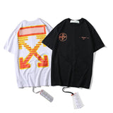 Off White T Shirt Ow Printed Large Size Short Sleeve Men'S Tshirt Large Size Men'S Clothing Owt
