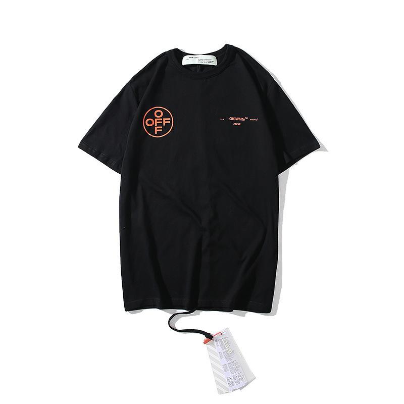 Off White T Shirt Ow Printed Large Size Short Sleeve Men'S Tshirt Large Size Men'S Clothing Owt