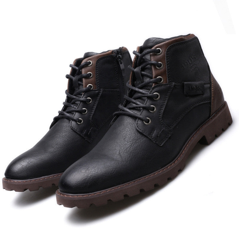 Desert Boots Dr. Martens Boots Men's Boots Zipper Ankle Boots Men's Shoes Autumn and Winter High-Top Shoes Retro Desert Workwear Boots