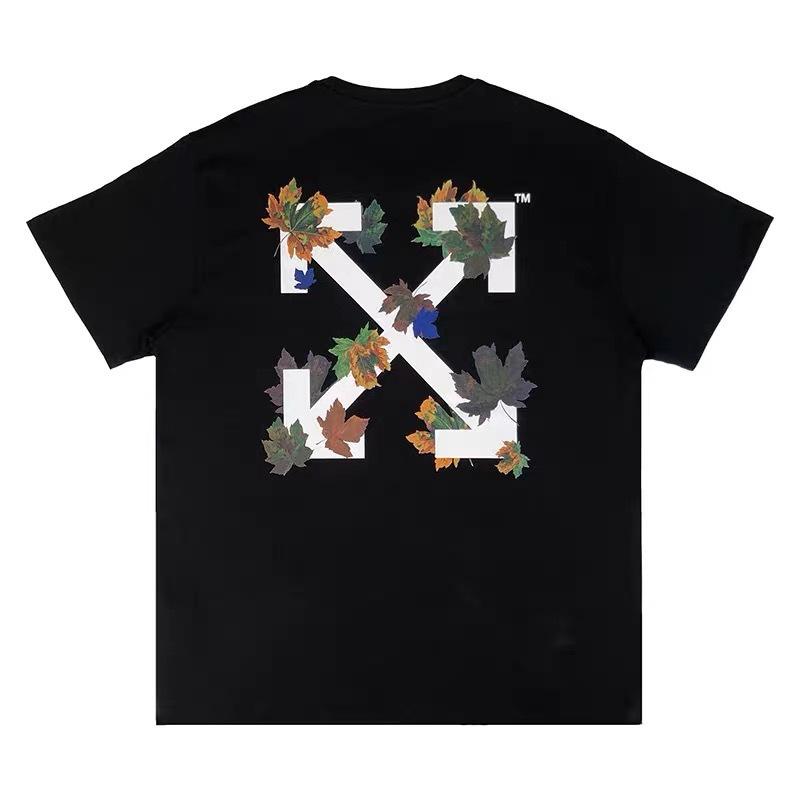 Off White T Shirt Summer Printed Large Size Men'S And Women'S Short Sleeve Casual Able Owt