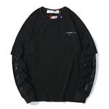 Off White T Shirt Arrow Tshirt Long Sleeve Casual Plus Size Men'S Clothing Owt