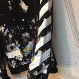 Off White Hoodie With Arrow Print Autumn And Winter Casual Men'S Women'S Pullover Pullover Sweater Owt