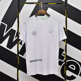 Off White T Shirt Printed Short Sleeve Tshirt Outer Plus Size Casual Men'S Clothing Owt