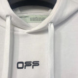 Off White Hoodie With Arrow Print Spring And Autumn Arrow Print Ow Pullover Hoodie Sweater Owt