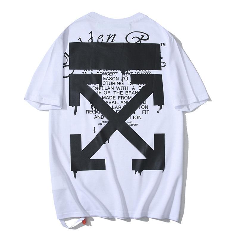 Off White T Shirt Ow Plus Size Casual Letter Arrow Short Sleeve Tshirt Owt