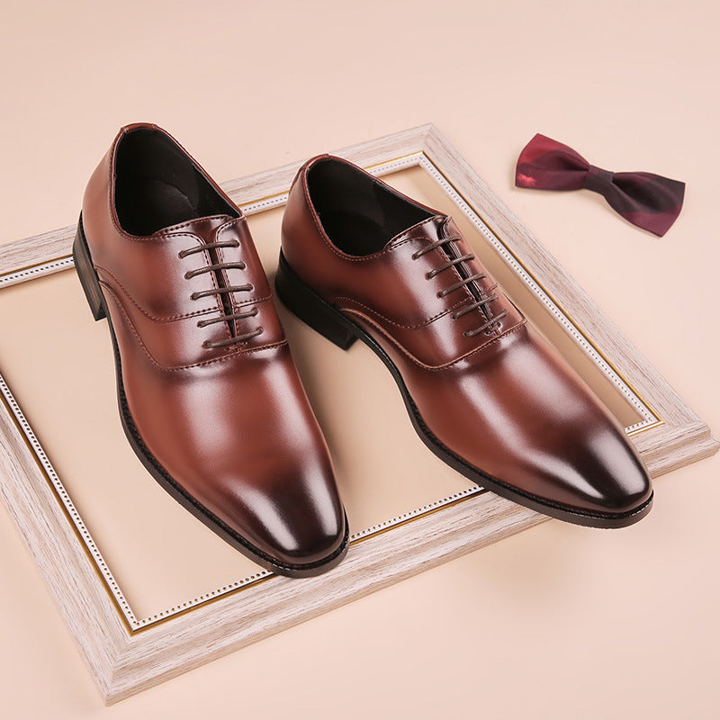 Men's Dress Shoes Classic Leather Oxfords Casual Cushioned Loafer plus Size Business Formal Wear Leather Shoes Men's Casual