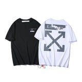 Off White T Shirt Ow Arrow Short Sleeve Tshirt Plus Size Casual Men'S Clothing Owt