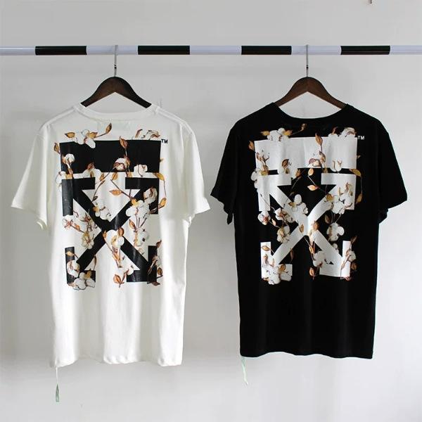 Off White T Shirt Printed Men'S Ow Short Sleeve Tshirt Owt