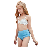 Children Swimsuit High Waist Sexy Backless Split Bikini Swimsuit