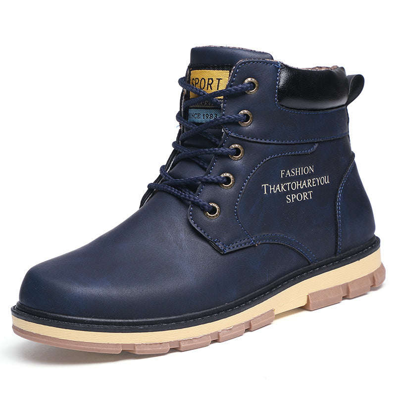 Men's Boots Work Boot Men Casual Hiking Boots Dr. Martens Boots Men's Autumn and Winter Fashion Shoes Work Shoes Men's Short Boots Men's Boots