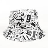 Bucket Hat Fishing Cap Cotton Print Fisherman Hat Bucket Hat Female Printing Sunshade Bucket Hat